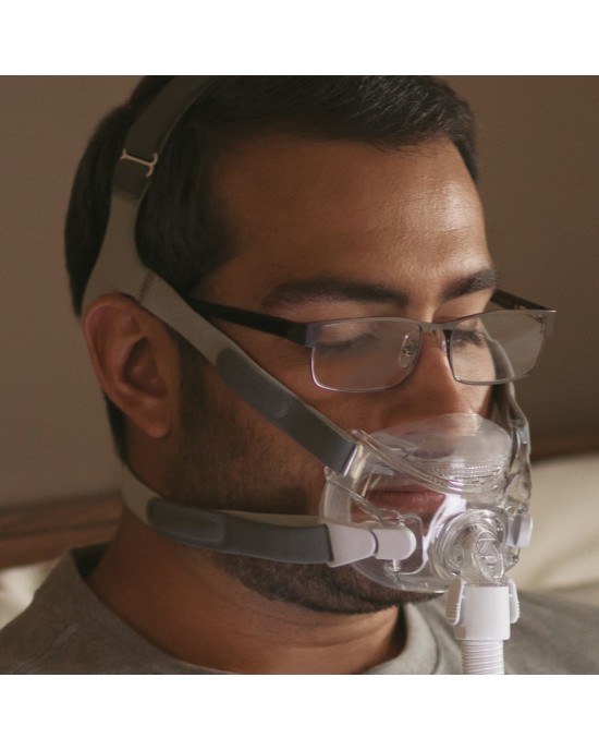 Philips Respironics Amara View Στοματορινική Μάσκα CPAP με Κεφαλοδέτη