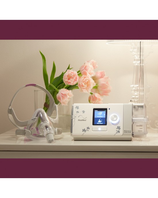 RESMED AIRSENSE™ 10 AUTOSET™ ΓΙΑ ΓΥΝΑΙΚΕΣ (FOR HER) ΑΥΤΟΜΑΤΗ ΣΥΣΚΕΥΗ CPAP ΜΕ ΘΕΡΜΑΙΝΟΜΕΝΟ ΥΓΡΑΝΤΗΡΑ HUMIDAIR™