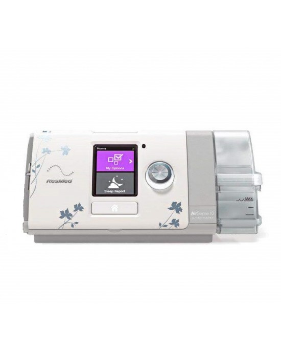 RESMED AIRSENSE™ 10 AUTOSET™ FOR HER ΑΥΤΟΜΑΤΗ ΣΥΣΚΕΥΗ CPAP ΜΕ ΘΕΡΜΑΙΝΟΜΕΝΟ ΥΓΡΑΝΤΗΡΑ HUMIDAIR™ ΚΑΙ ΜΕ ΤΗΝ MIRAGE FX FOR HER ΜΑΣΚΑ CPAP