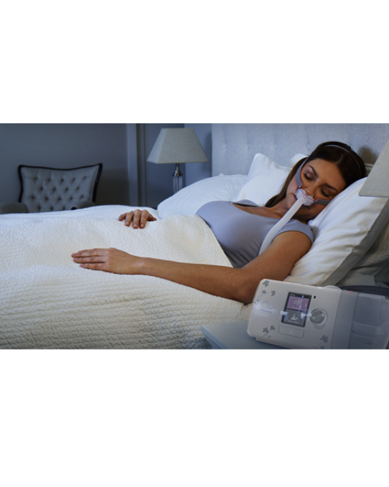 RESMED AIRSENSE™ 10 AUTOSET™ FOR HER ΑΥΤΟΜΑΤΗ ΣΥΣΚΕΥΗ CPAP ΜΕ ΘΕΡΜΑΙΝΟΜΕΝΟ ΥΓΡΑΝΤΗΡΑ HUMIDAIR™ ΚΑΙ ΜΕ ΤΗΝ MIRAGE FX FOR HER ΜΑΣΚΑ CPAP