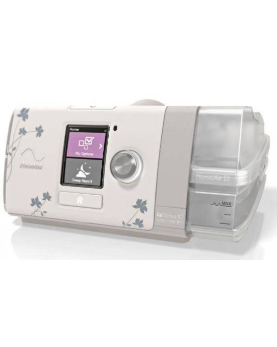 RESMED AIRSENSE™ 10 AUTOSET™ FOR HER ΑΥΤΟΜΑΤΗ ΣΥΣΚΕΥΗ CPAP ΜΕ ΘΕΡΜΑΙΝΟΜΕΝΟ ΥΓΡΑΝΤΗΡΑ HUMIDAIR™ ΚΑΙ ΜΕ ΤΗΝ MIRAGE FX FOR HER ΜΑΣΚΑ CPAP