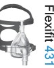 Fisher & Paykel FlexiFit 431 FitPack Στοματορινική Μάσκα CPAP με Κεφαλοδέτη